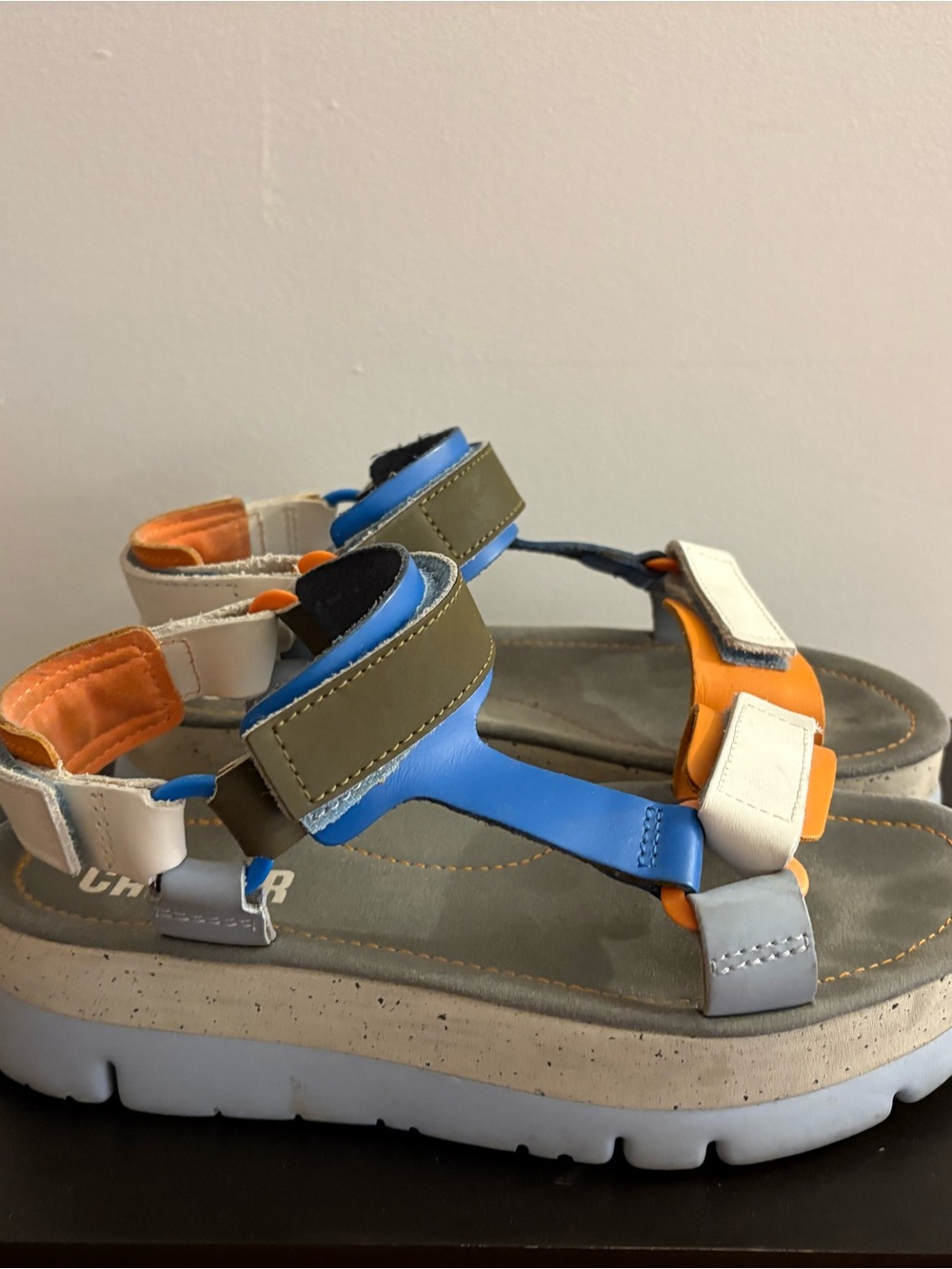 Camper Multi-Color Sport Sandals - Blue & Orange